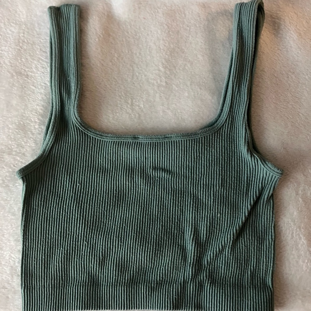 Green Zara top size XS